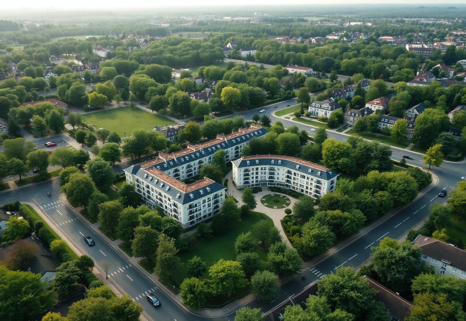 Vedere spre oraș din ansamblul Arcadia